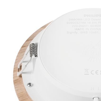 LED Süvistatav valgusti WOODY SPOT LED/16,5W/230V 4000K tamm ø 18,5 cm