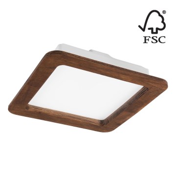 LED Süvistatav valgusti WOODY SPOT LED/17W/230V 3000K kirss 18,5x18,5 cm