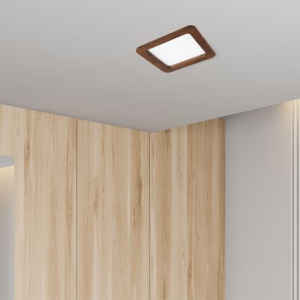 LED Süvistatav valgusti WOODY SPOT LED/17W/230V 3000K kirss 18,5x18,5 cm