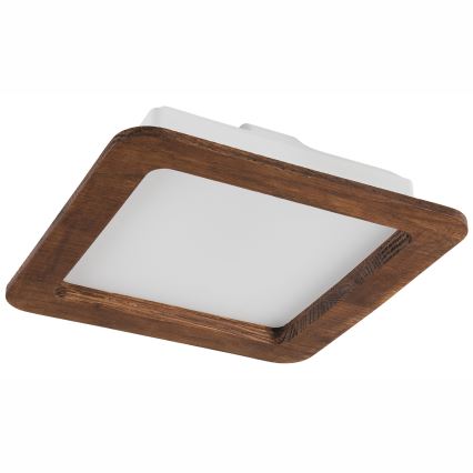 LED Süvistatav valgusti WOODY SPOT LED/17W/230V 3000K kirss 18,5x18,5 cm