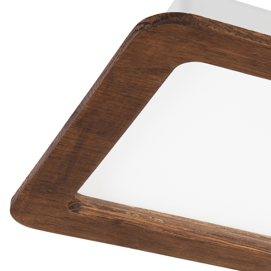 LED Süvistatav valgusti WOODY SPOT LED/17W/230V 3000K kirss 18,5x18,5 cm