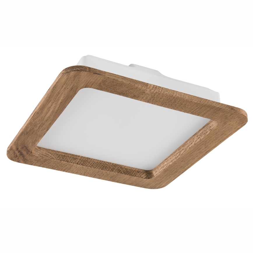 LED Süvistatav valgusti WOODY SPOT LED/17W/230V 3000K pähkel 18,5x18,5 cm