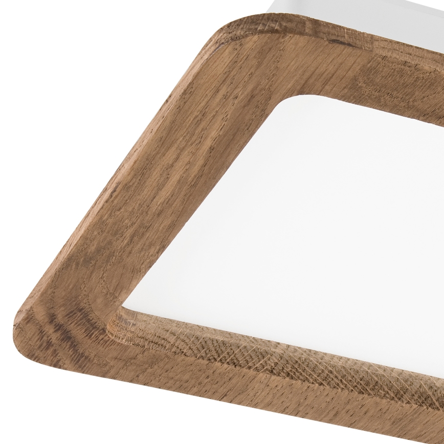 LED Süvistatav valgusti WOODY SPOT LED/17W/230V 3000K pähkel 18,5x18,5 cm