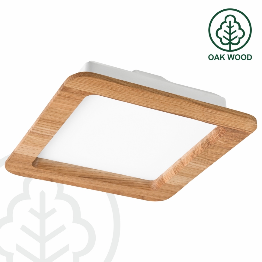 LED Süvistatav valgusti WOODY SPOT LED/17W/230V 3000K tamm 18,5x18,5 cm