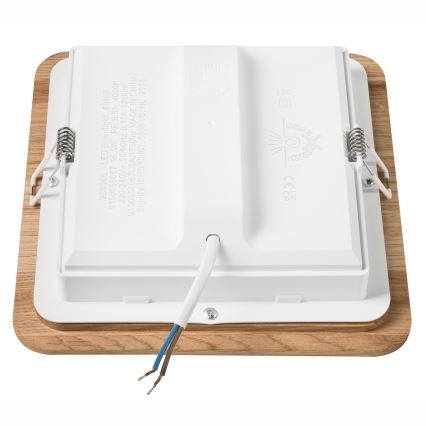 LED Süvistatav valgusti WOODY SPOT LED/17W/230V 3000K tamm 18,5x18,5 cm