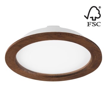 LED Süvistatav valgusti WOODY SPOT LED/23,5W/230V 4000K kirss ø 23,5 cm