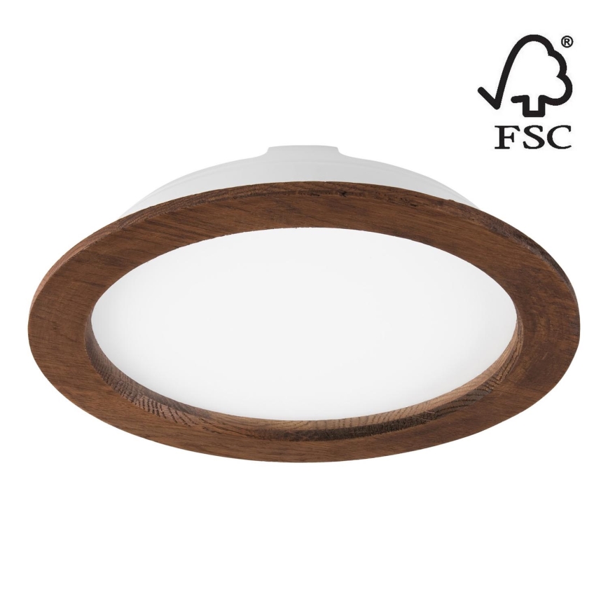 LED Süvistatav valgusti WOODY SPOT LED/23,5W/230V 4000K kirss ø 23,5 cm