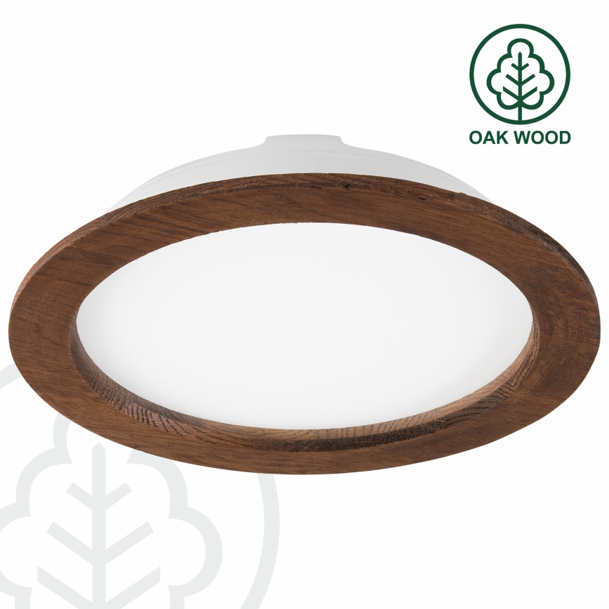 LED Süvistatav valgusti WOODY SPOT LED/23,5W/230V 4000K kirss ø 23,5 cm
