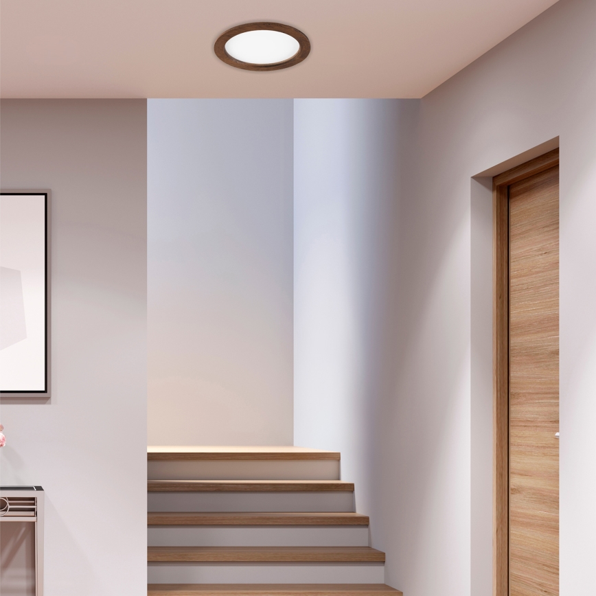 LED Süvistatav valgusti WOODY SPOT LED/23,5W/230V 4000K kirss ø 23,5 cm