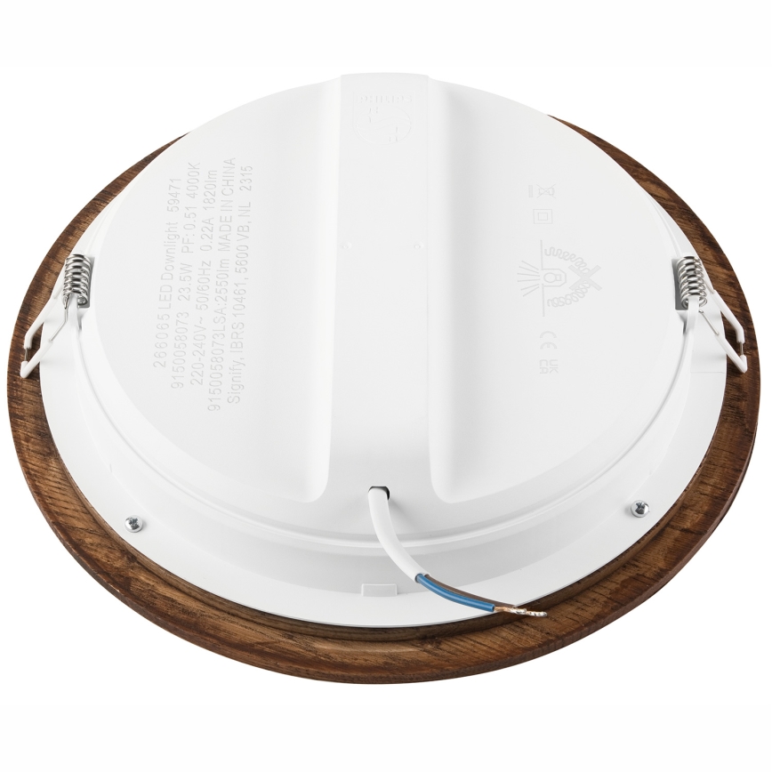 LED Süvistatav valgusti WOODY SPOT LED/23,5W/230V 4000K kirss ø 23,5 cm