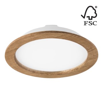 LED Süvistatav valgusti WOODY SPOT LED/23,5W/230V 4000K pähkel ø 23,5 cm