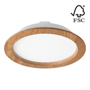 LED Süvistatav valgusti WOODY SPOT LED/23,5W/230V 4000K tamm ø 23,5 cm