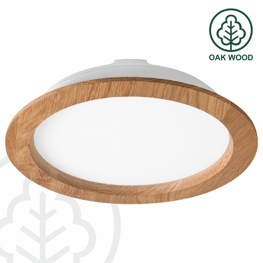LED Süvistatav valgusti WOODY SPOT LED/23,5W/230V 4000K tamm ø 23,5 cm