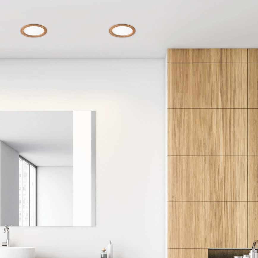 LED Süvistatav valgusti WOODY SPOT LED/23,5W/230V 4000K tamm ø 23,5 cm