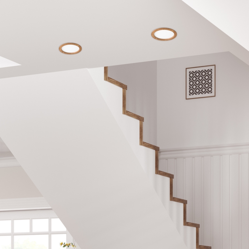 LED Süvistatav valgusti WOODY SPOT LED/23,5W/230V 4000K tamm ø 23,5 cm