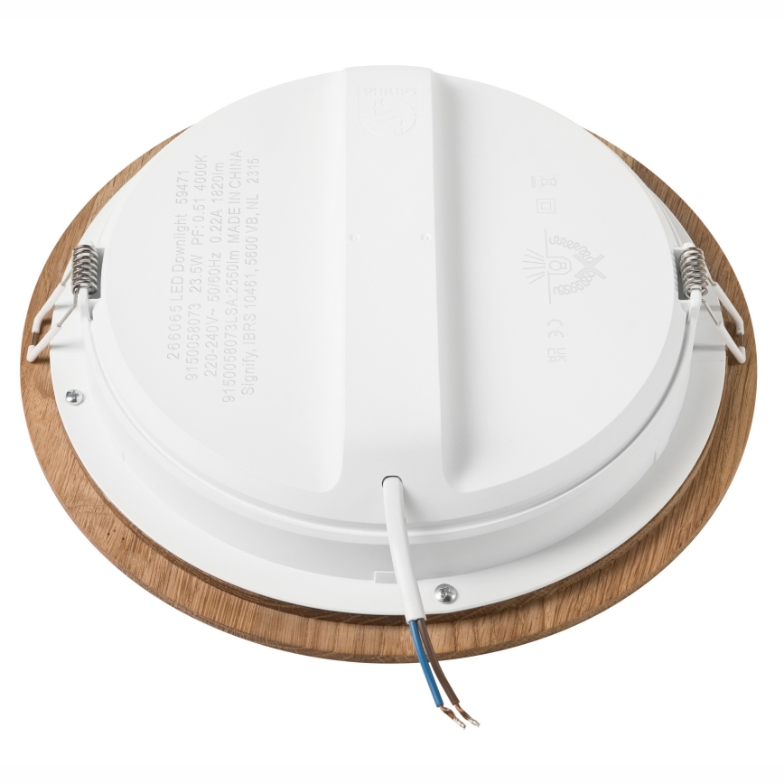 LED Süvistatav valgusti WOODY SPOT LED/23,5W/230V 4000K tamm ø 23,5 cm