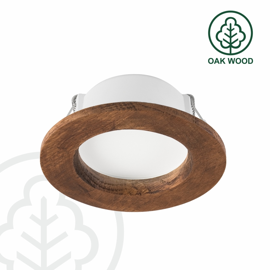 LED Süvistatav valgusti WOODY SPOT LED/5,5W/230V 4000K kirss ø 10 cm