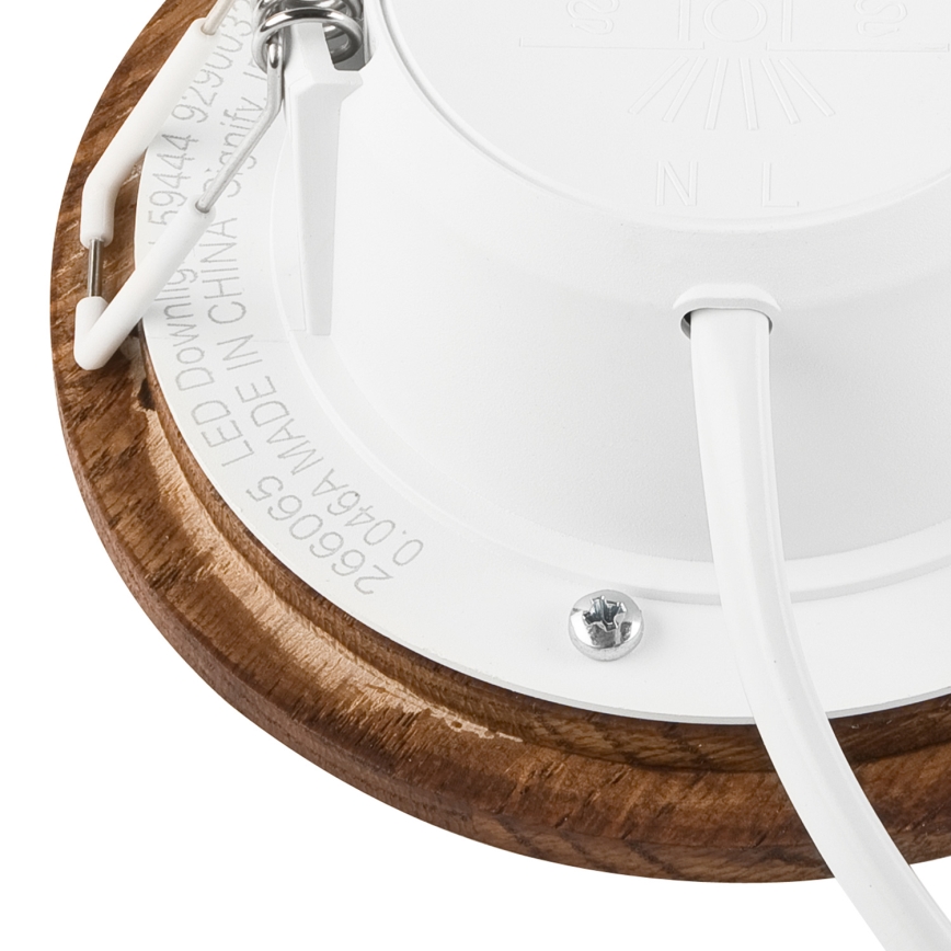 LED Süvistatav valgusti WOODY SPOT LED/5,5W/230V 4000K kirss ø 10 cm
