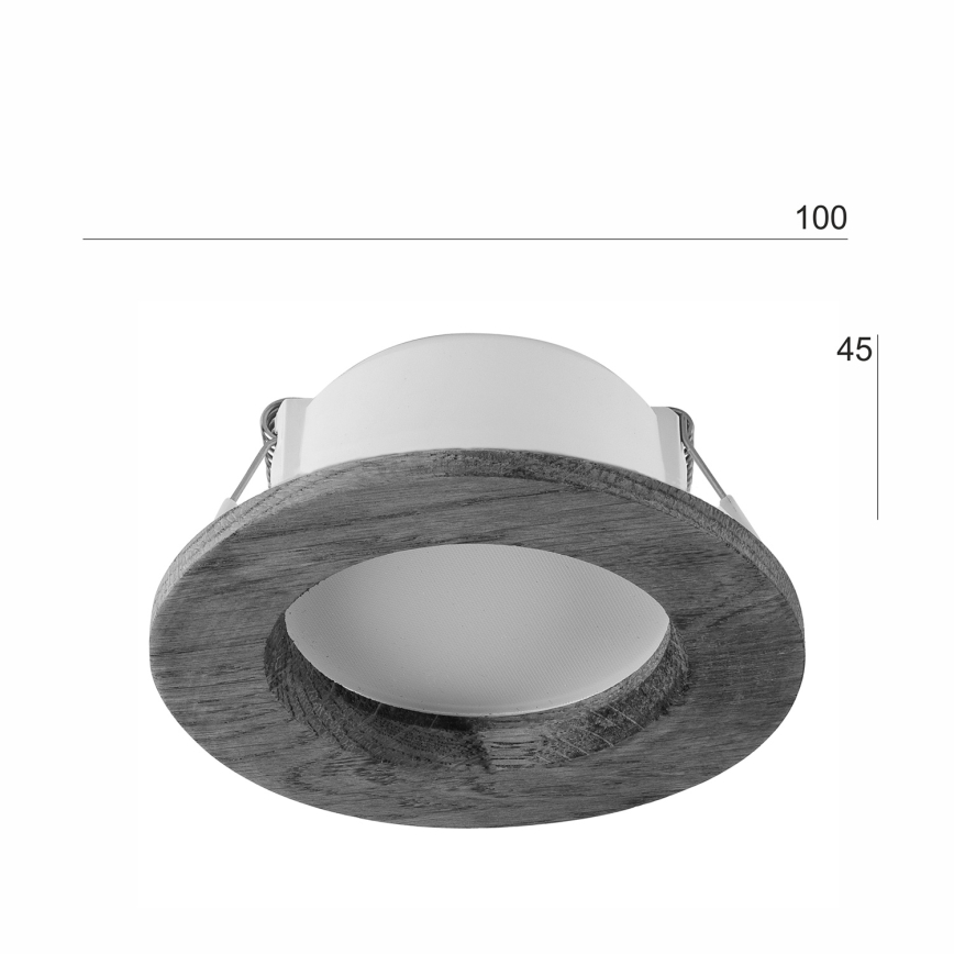 LED Süvistatav valgusti WOODY SPOT LED/5,5W/230V 4000K kirss ø 10 cm