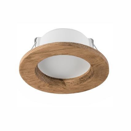 LED Süvistatav valgusti WOODY SPOT LED/5,5W/230V 4000K pähkel ø 10 cm