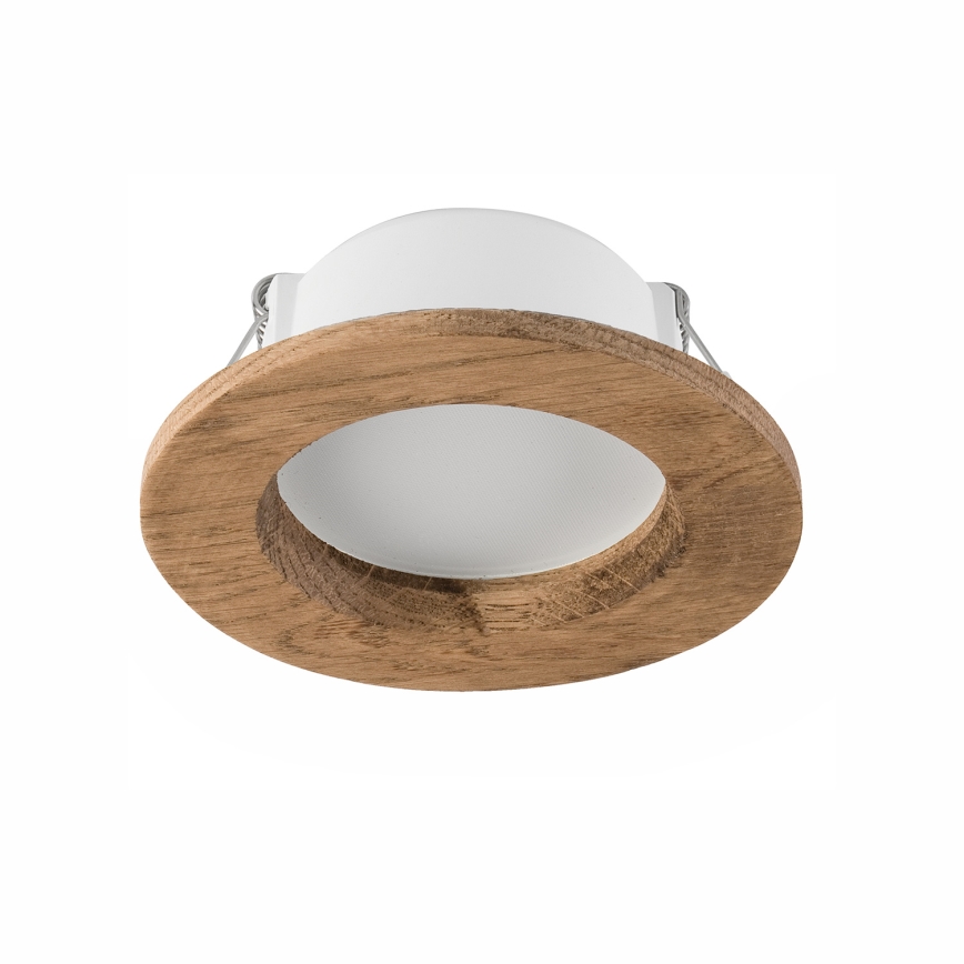 LED Süvistatav valgusti WOODY SPOT LED/5,5W/230V 4000K pähkel ø 10 cm