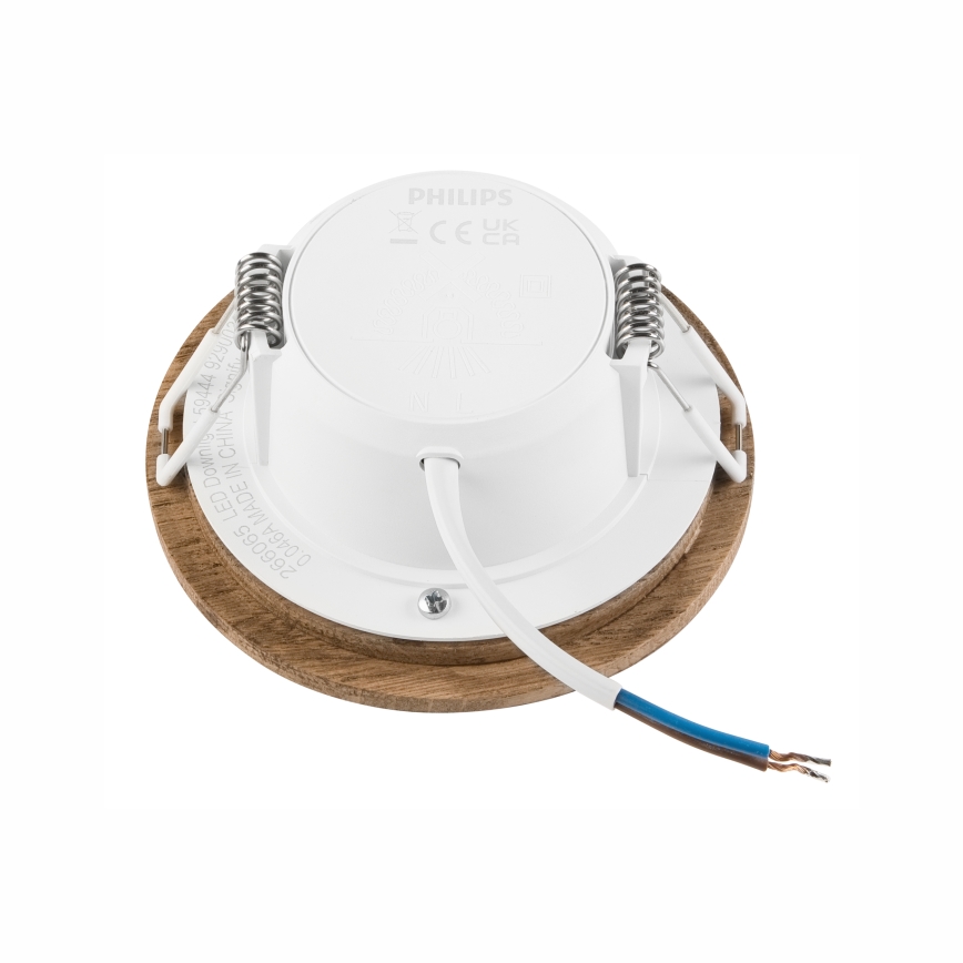 LED Süvistatav valgusti WOODY SPOT LED/5,5W/230V 4000K pähkel ø 10 cm