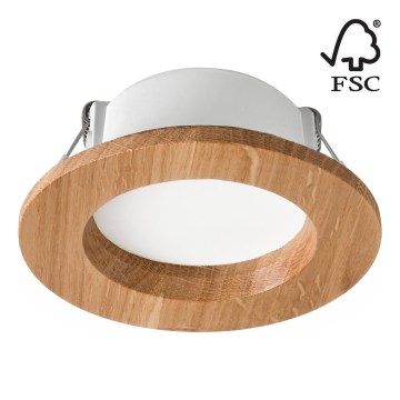 LED Süvistatav valgusti WOODY SPOT LED/5,5W/230V 4000K tamm ø 10 cm