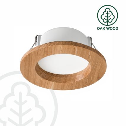 LED Süvistatav valgusti WOODY SPOT LED/5,5W/230V 4000K tamm ø 10 cm