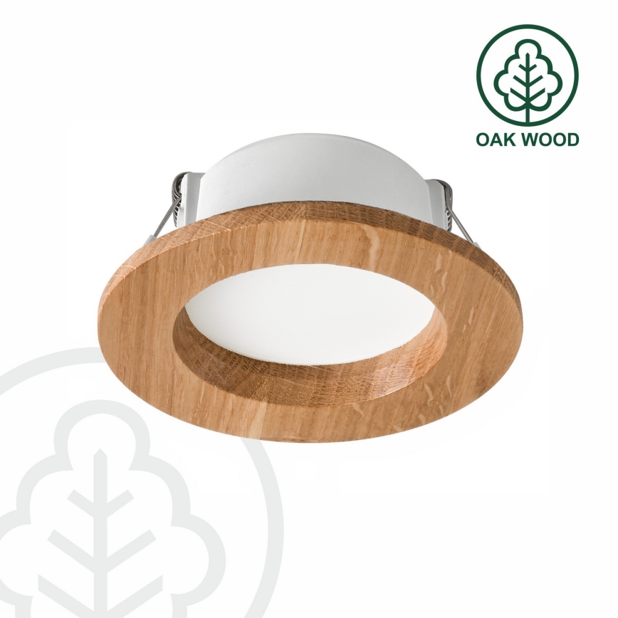 LED Süvistatav valgusti WOODY SPOT LED/5,5W/230V 4000K tamm ø 10 cm