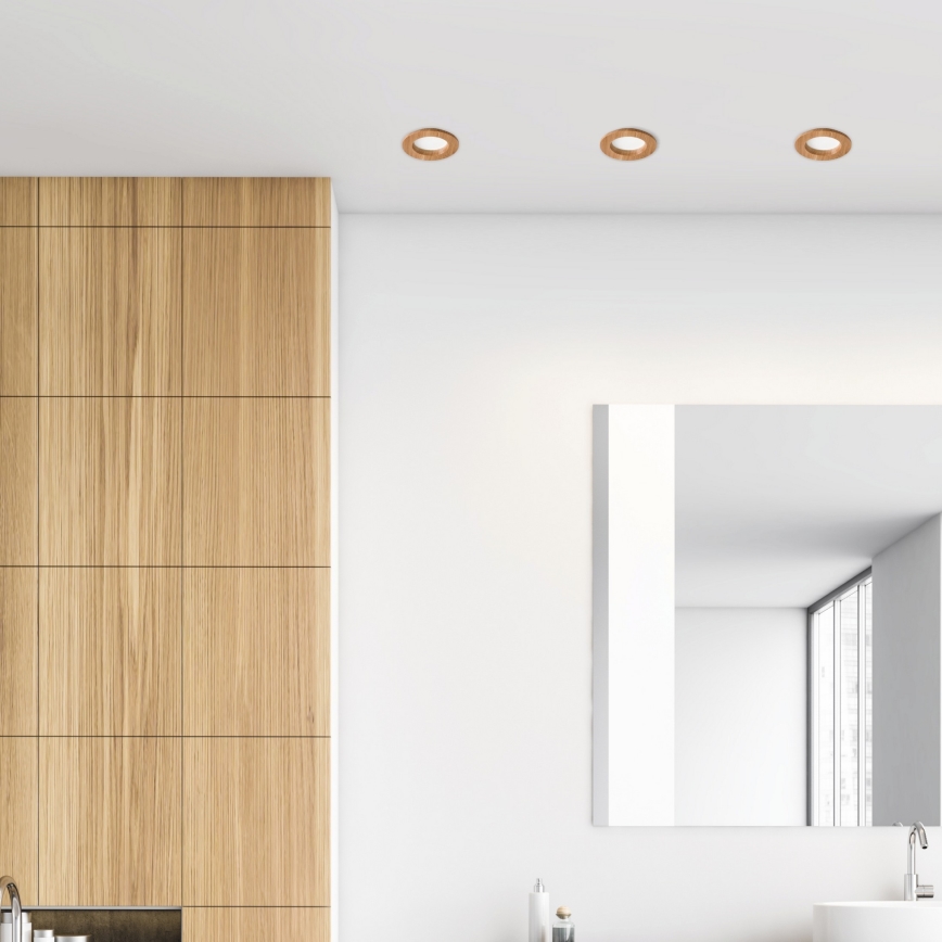 LED Süvistatav valgusti WOODY SPOT LED/5,5W/230V 4000K tamm ø 10 cm
