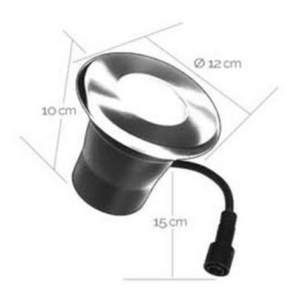 LED Süvistatav välivalgusti EASY CONNECT 1xGU10/4W/230V 3000K IP65 ümmargune