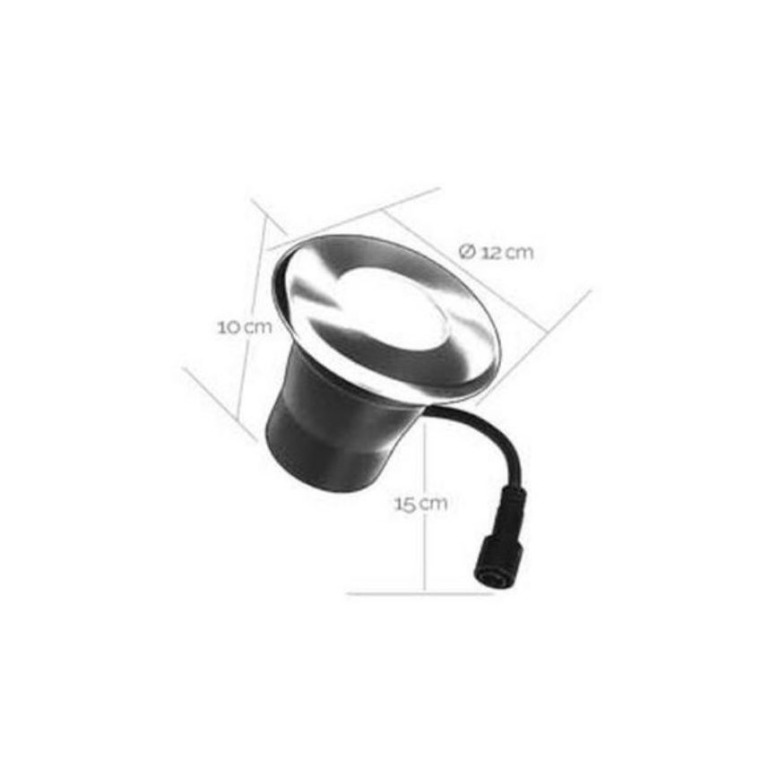 LED Süvistatav välivalgusti EASY CONNECT 1xGU10/4W/230V 3000K IP65 ümmargune