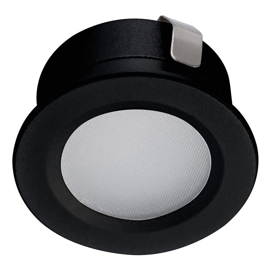 LED Süvistatav välivalgusti IMBER LED/1W/12V 6500K d. 3 cm 30 lm IP65 must