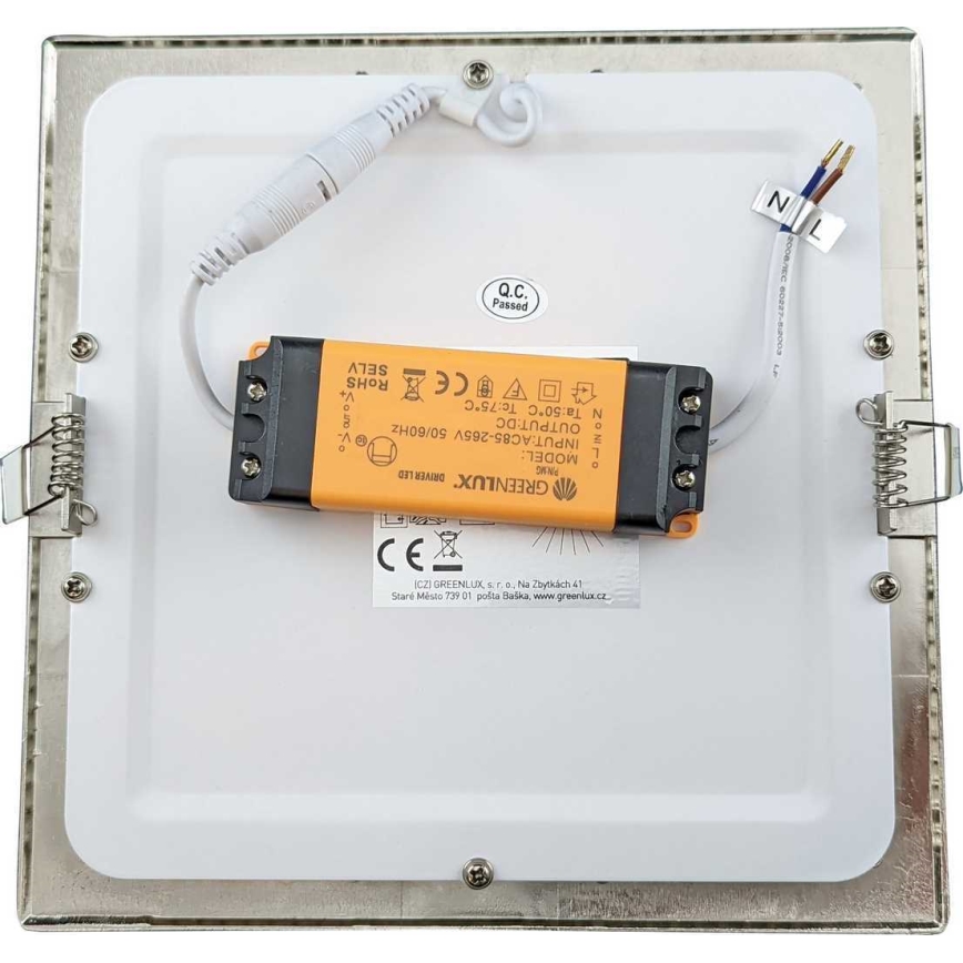 LED Süvistatav vannitoavalgusti VEGA LED/18W/230V 3800K 22,5 cm IP44