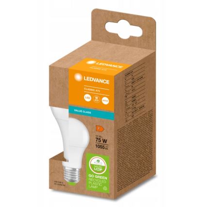 LED Taaskasutatud plastist pirn E27/10W/230V 4000K - Ledvance