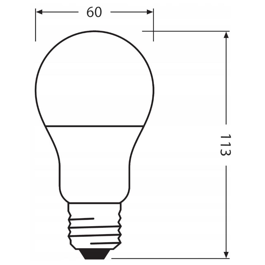 LED Taaskasutatud plastist pirn E27/10W/230V 4000K - Ledvance