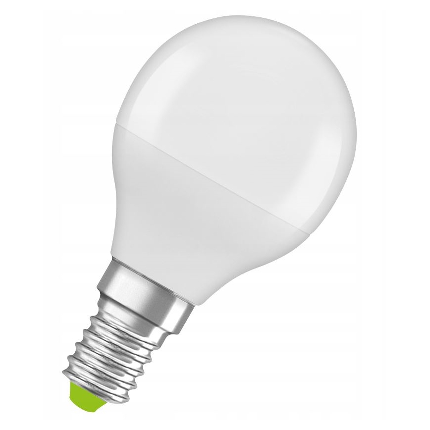 LED Taaskasutatud plastist pirn P45 E14/4,9W/230V 4000K - Ledvance
