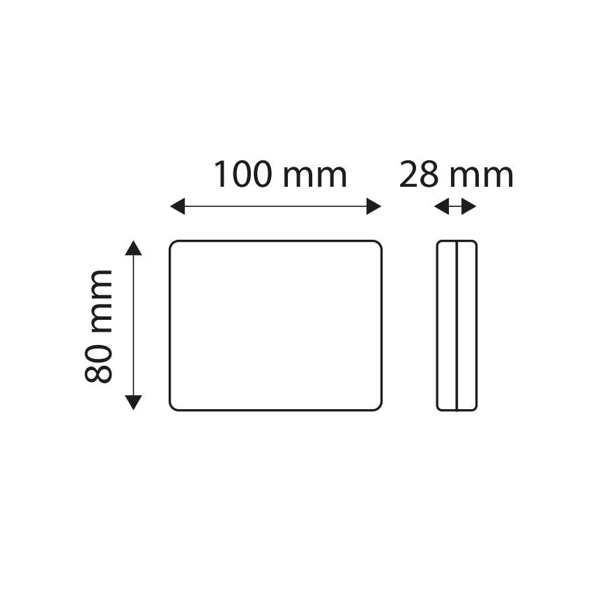 LED Tagurdustuli SINGLE LED/1W/12V IP67 hõbe
