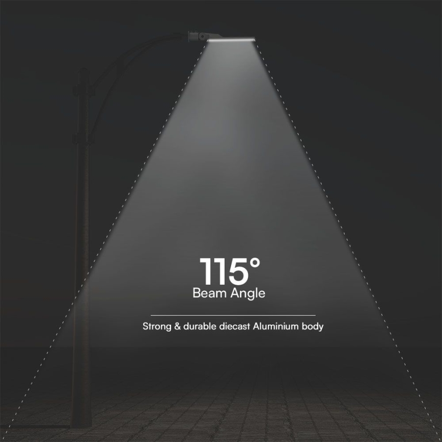 LED Tänavalamp hämardusanduriga SAMSUNG CHIP LED/100W/230V 4000K IP65 hall
