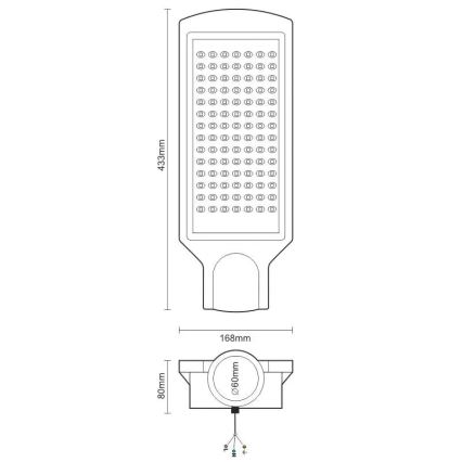 LED Tänavalamp LED/100W/170-400V IP65