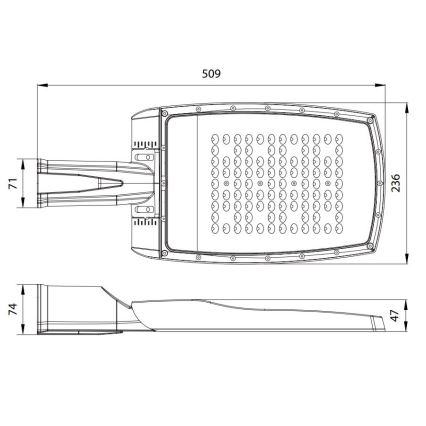 LED Tänavalamp NOVUM PLUS LED/100W/230V IP65