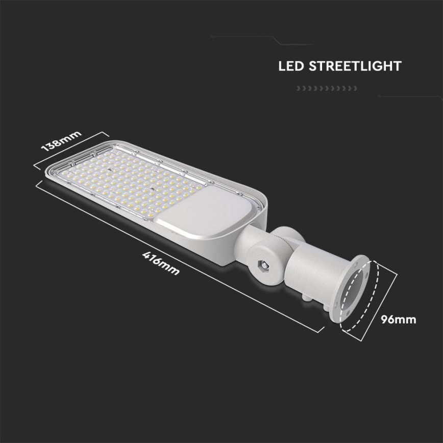 LED Tänavalamp SAMSUNG CHIP LED/50W/230V 4000K IP65 hall