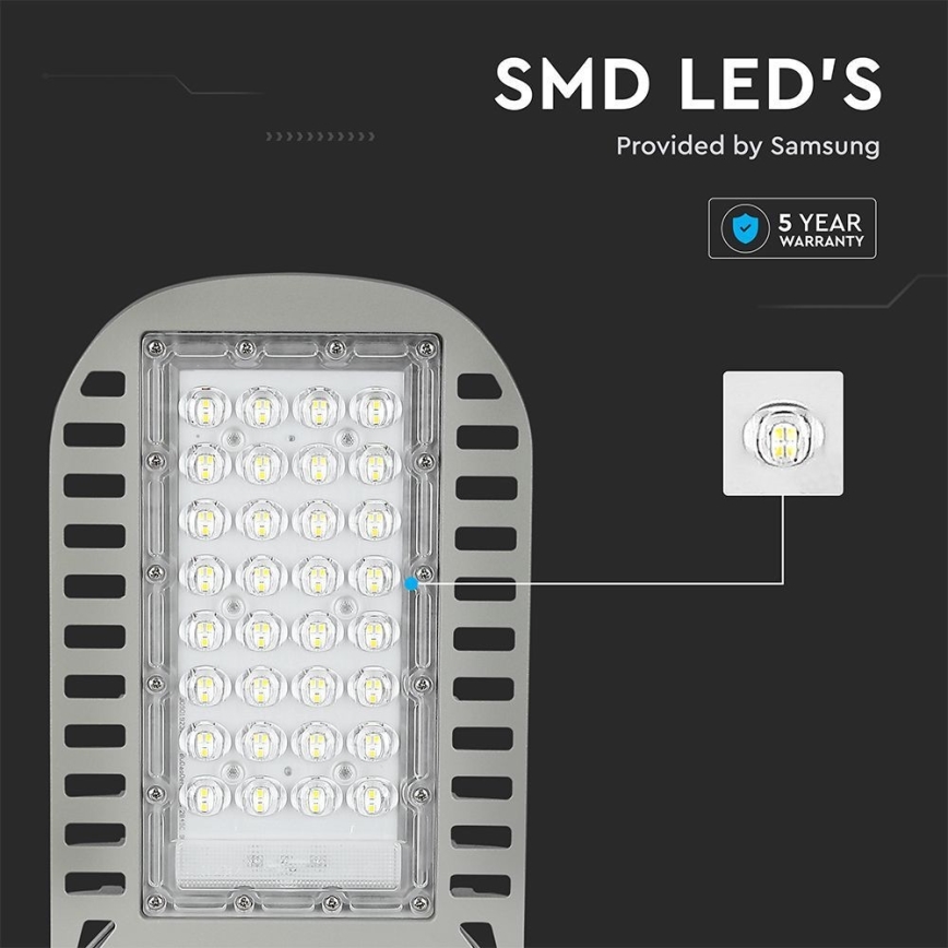 LED Tänavalamp SAMSUNG CHIP LED/50W/230V 6500K hall
