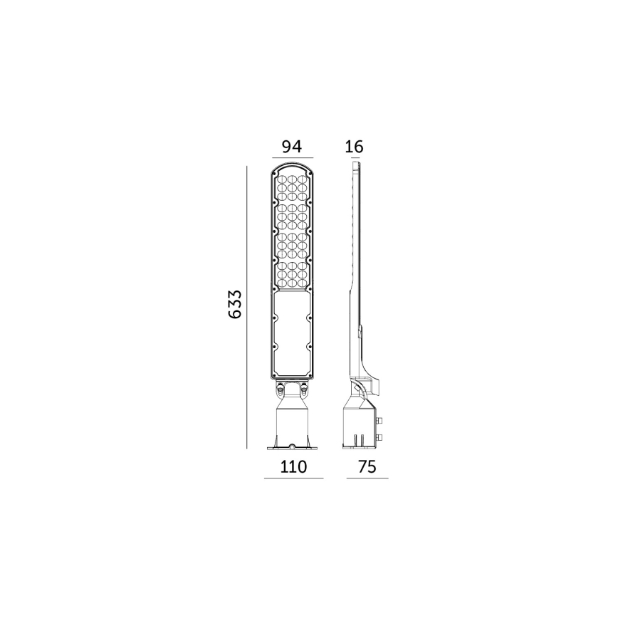 LED Tänavalamp videvikuanduriga CYOTO LED/100W/230V IP65 4000K