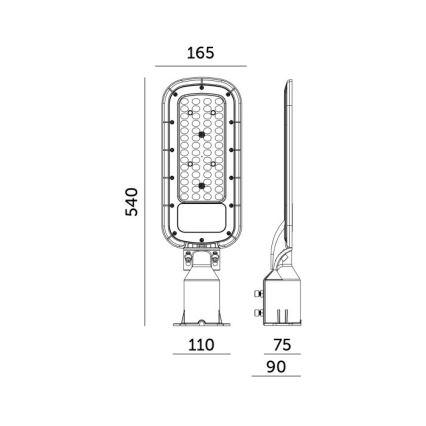 LED tänavavalgusti BRELUXO LED/150W/230V 4000K IP65