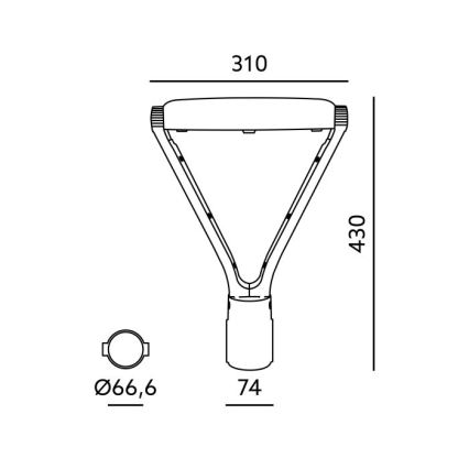 LED tänavavalgusti NEXPARK LED/30/40/60W/230V 3000/4000/6500K IP66