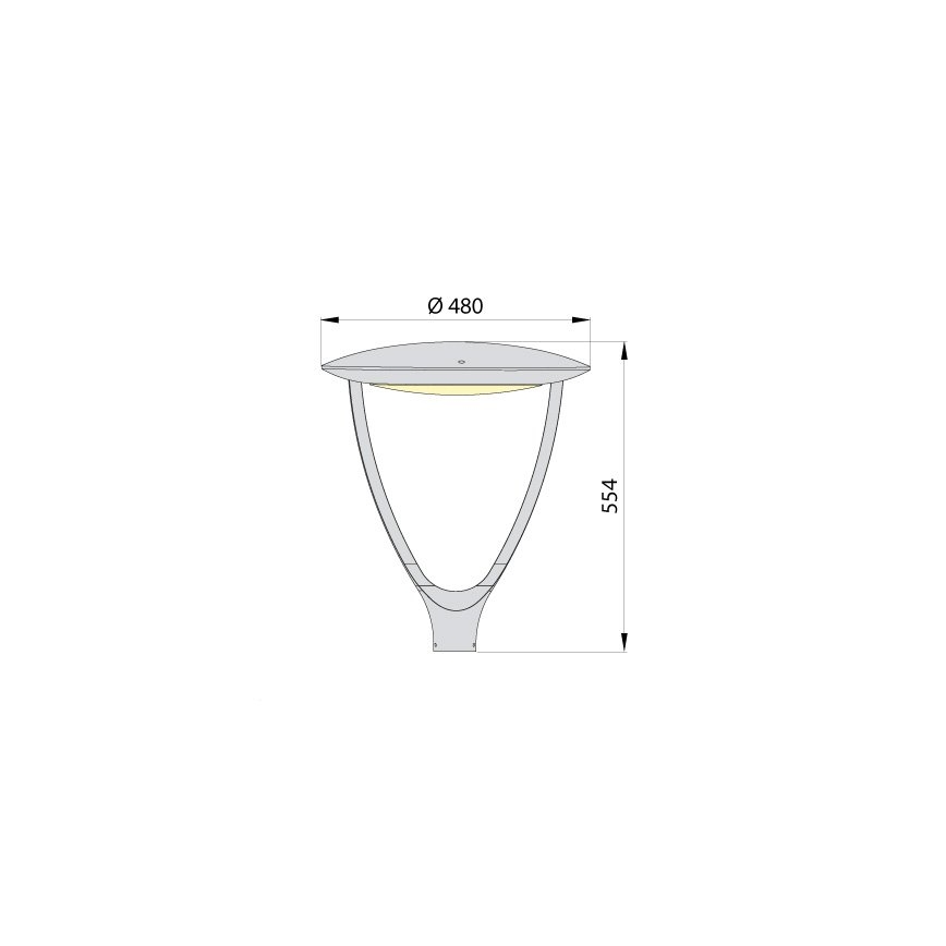 LED Tänavavalgusti PARK SOFT LED/60W/230V 4000K IP65