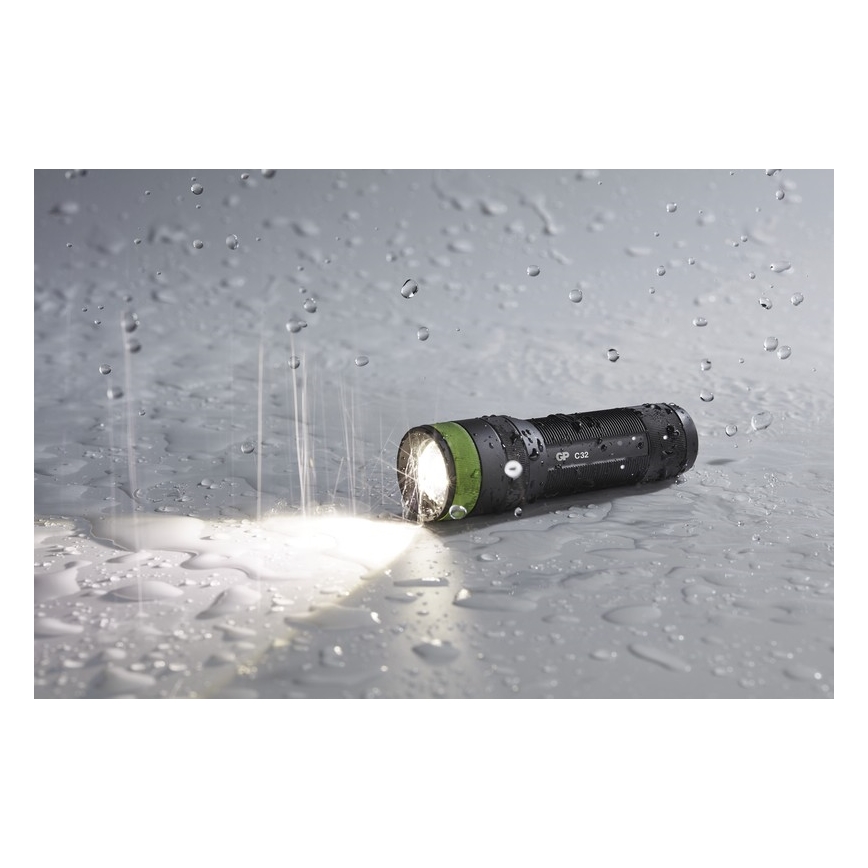 LED Taskulamp GP DISCOVERY C32 LED/3xAAA