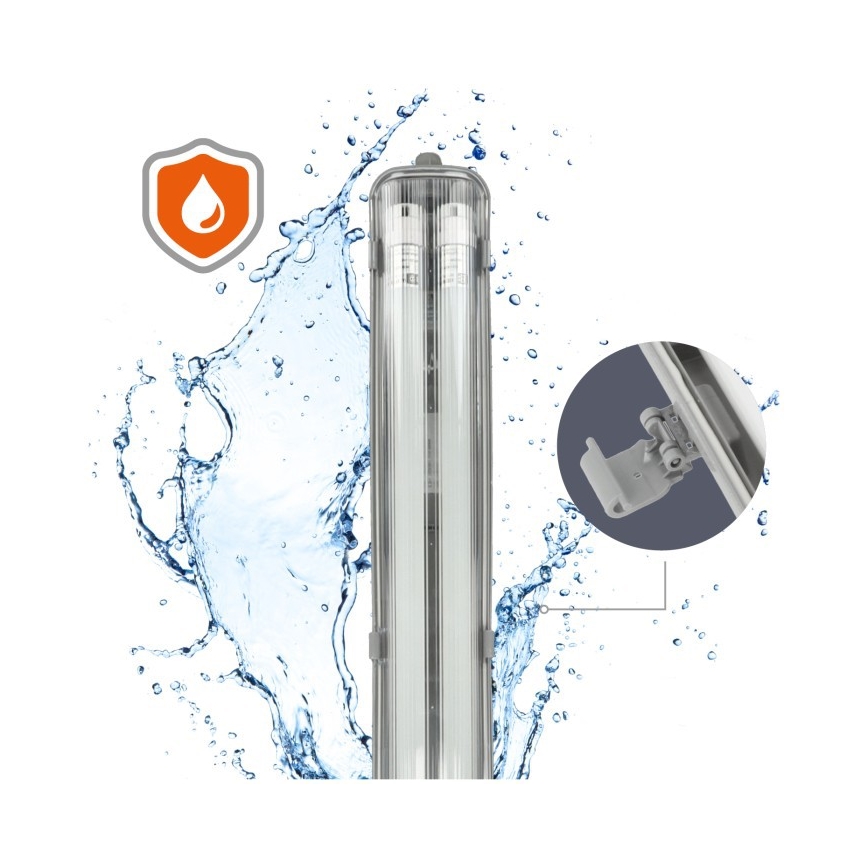 LED tehniline fluorestsentlambivalgusti T8 2xG13/18W/230V 4000K IP65 127 cm