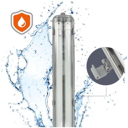 LED tehniline T8 valgusti 2xG13/18W/230V 5000K IP65 127 cm